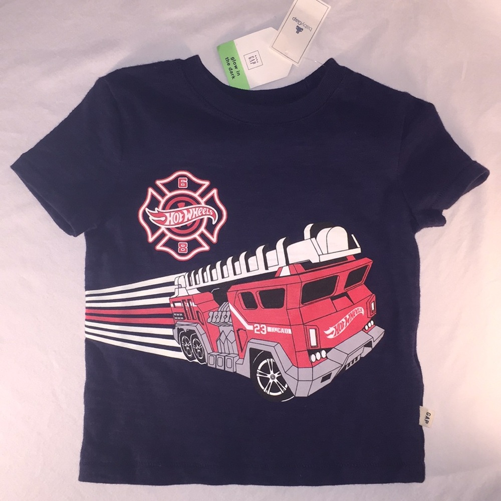 Gap Baby Hot Wheels Fire Truck T-Shirt!